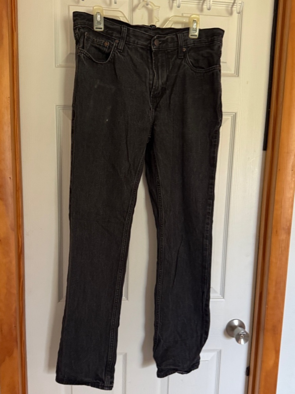 Old Navy Men's Dark Black Straight Jeans